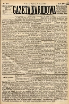 Gazeta Narodowa. 1886, nr 190