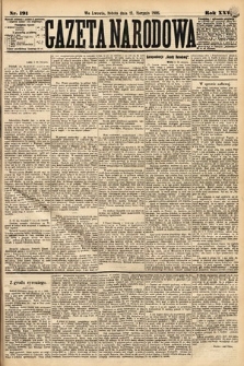 Gazeta Narodowa. 1886, nr 191