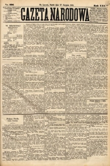 Gazeta Narodowa. 1886, nr 196