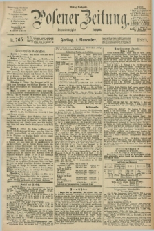 Posener Zeitung. Jg.96, Nr. 765 (1 November 1889) - Mittag=Ausgabe.