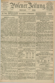 Posener Zeitung. Jg.96, Nr. 786 (9 November 1889) - Mittag=Ausgabe.