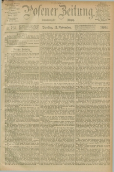 Posener Zeitung. Jg.96, Nr. 793 (12 November 1889) - Abend=Ausgabe.