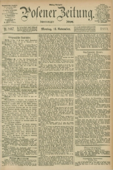 Posener Zeitung. Jg.96, Nr. 807 (18 November 1889) - Mittag=Ausgabe.