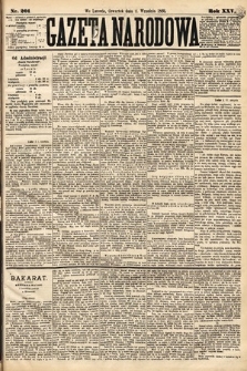 Gazeta Narodowa. 1886, nr 201