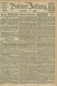 Posener Zeitung. Jg.96, Nr. 814 (20 November 1889) - Abend=Ausgabe.