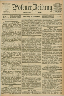 Posener Zeitung. Jg.96, Nr. 831 (27 November 1889) - Mittag=Ausgabe.