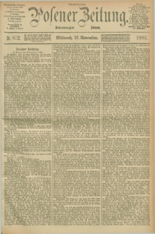 Posener Zeitung. Jg.96, Nr. 832 (27 November 1889) - Abend=Ausgabe.