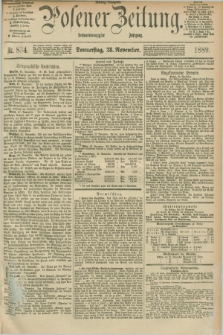 Posener Zeitung. Jg.96, Nr. 834 (28 November 1889) - Mittag=Ausgabe.