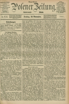 Posener Zeitung. Jg.96, Nr. 836 (29 November 1889) - Morgen=Ausgabe. + dod.