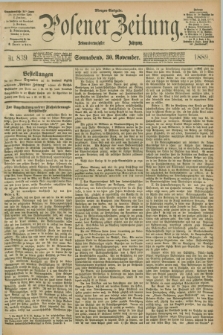 Posener Zeitung. Jg.96, Nr. 839 (30 November 1889) - Morgen=Ausgabe. + dod.