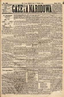 Gazeta Narodowa. 1886, nr 215