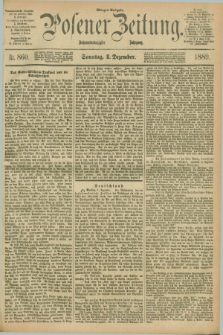 Posener Zeitung. Jg.96, Nr. 860 (8 Dezember 1889) - Morgen=Ausgabe. + dod.