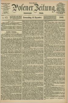 Posener Zeitung. Jg.96, Nr. 871 (12 Dezember 1889) - Abend=Ausgabe.