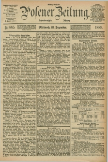 Posener Zeitung. Jg.96, Nr. 885 (18 Dezember 1889) - Mittag=Ausgabe.