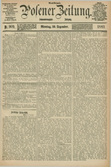 Posener Zeitung. Jg.96, Nr. 909 (30 Dezember 1889) - Abend=Ausgabe.
