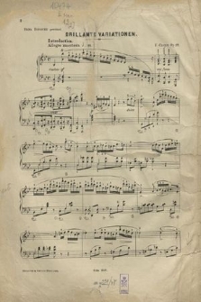Brillante Variationen : Op. 12