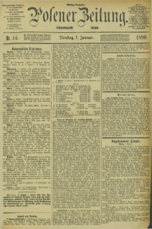 Posener Zeitung. Jg.97, Nr. 14 (7 Januar 1890) - Mittag=Ausgabe.