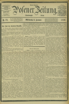 Posener Zeitung. Jg.97, Nr. 18 (8 Januar 1890) - Abend=Ausgabe.