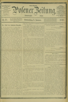 Posener Zeitung. Jg.97, Nr. 21 (9 Januar 1890) - Abend=Ausgabe.