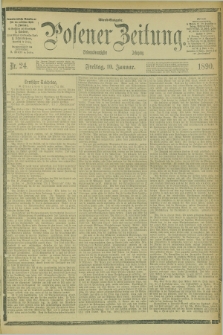 Posener Zeitung. Jg.97, Nr. 24 (10 Januar 1890) - Abend=Ausgabe.