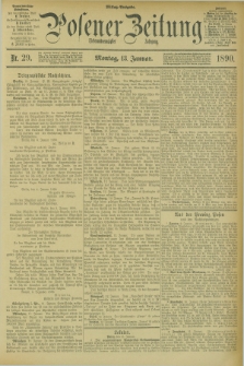 Posener Zeitung. Jg.97, Nr. 29 (13 Januar 1890) - Mittag=Ausgabe.