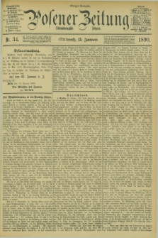 Posener Zeitung. Jg.97, Nr. 34 (15 Januar 1890) - Morgen=Ausgabe. + dod.