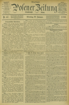 Posener Zeitung. Jg.97, Nr. 47 (20 Januar 1890) - Mittag=Ausgabe.