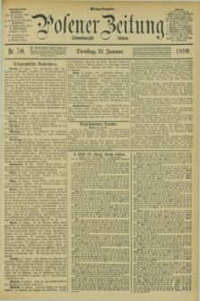 Posener Zeitung. Jg.97, Nr. 50 (21 Januar 1890) - Mittag=Ausgabe.