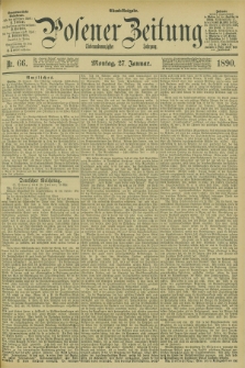Posener Zeitung. Jg.97, Nr. 66 (27 Januar 1890) - Abend=Ausgabe.