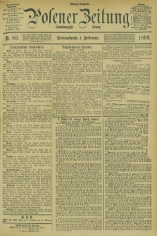 Posener Zeitung. Jg.97, Nr. 80 (1 Februar 1890) - Mittag=Ausgabe.