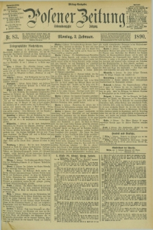 Posener Zeitung. Jg.97, Nr. 83 (3 Februar 1890) - Mittag=Ausgabe.