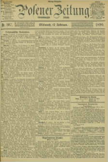 Posener Zeitung. Jg.97, Nr. 107 (12 Februar 1890) - Mittag=Ausgabe.