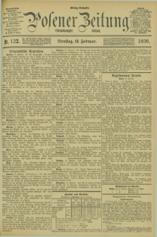 Posener Zeitung. Jg.97, Nr. 122 (18 Februar 1890) - Mittag=Ausgabe.