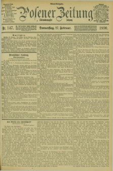 Posener Zeitung. Jg.97, Nr. 147 (27 Februar 1890) - Abend=Ausgabe.