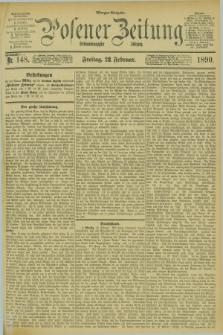 Posener Zeitung. Jg.97, Nr. 148 (28 Februar 1890) - Morgen=Ausgabe. + dod.