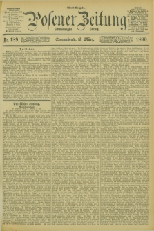 Posener Zeitung. Jg.97, Nr. 189 (15 März 1890) - Abend=Ausgabe.