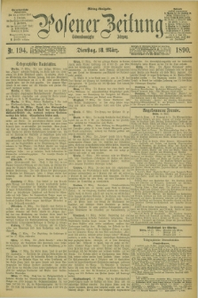 Posener Zeitung. Jg.97, Nr. 194 (18 März 1890) - Mittag=Ausgabe.