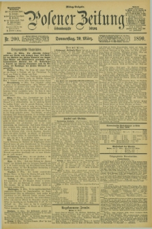 Posener Zeitung. Jg.97, Nr. 200 (20 März 1890) - Mittag=Ausgabe.