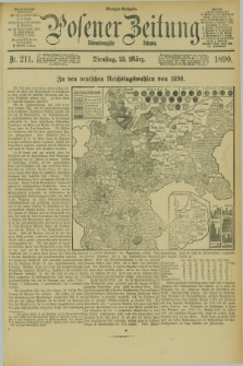 Posener Zeitung. Jg.97, Nr. 211 (25 März 1890) - Morgen=Ausgabe. + dod.