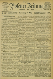 Posener Zeitung. Jg.97, Nr. 218 (27 März 1890) - Mittag=Ausgabe.