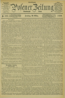 Posener Zeitung. Jg.97, Nr. 222 (28 März 1890) - Abend=Ausgabe.
