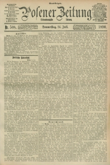 Posener Zeitung. Jg.97, Nr. 508 (24 Juli 1890) - Abend=Ausgabe.
