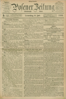Posener Zeitung. Jg.97, Nr. 525 (31 Juli 1890) - Mittag=Ausgabe.
