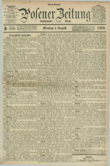 Posener Zeitung. Jg.97, Nr. 534 (4 August 1890) - Mittag=Ausgabe.
