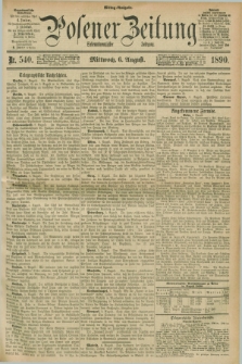 Posener Zeitung. Jg.97, Nr. 540 (6 August 1890) - Mittag=Ausgabe.