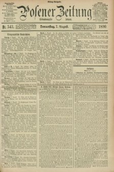 Posener Zeitung. Jg.97, Nr. 543 (7 August 1890) - Mittag=Ausgabe.