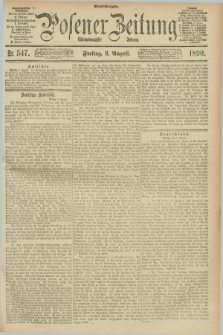 Posener Zeitung. Jg.97, Nr. 547 (8 August 1890) - Abend=Ausgabe.