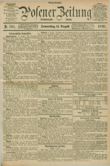 Posener Zeitung. Jg.97, Nr. 561 (14 August 1890) - Mittag=Ausgabe.