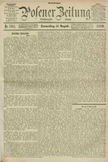 Posener Zeitung. Jg.97, Nr. 562 (14 August 1890) - Abend=Ausgabe.