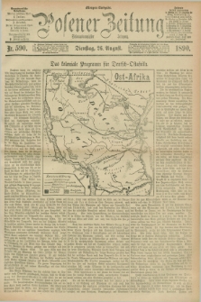 Posener Zeitung. Jg.97, Nr. 590 (26 August 1890) - Morgen=Ausgabe. + dod.